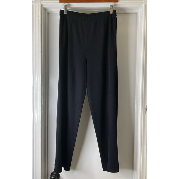MISOOK Black Straight Leg Pull-On Pants Size M - Picture 1 of 5